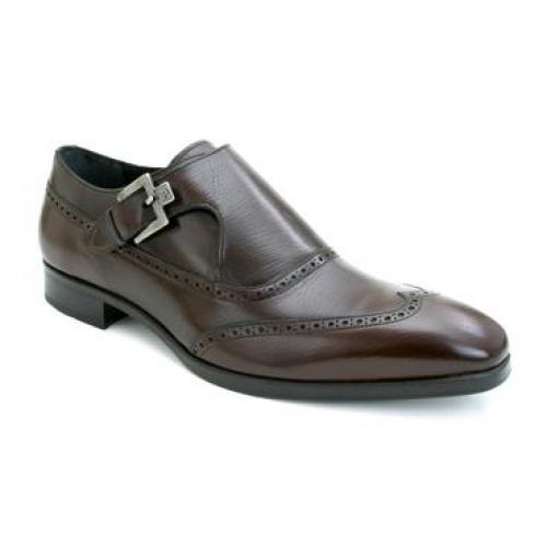 Mezlan "Dorval" Brown Soft  Italian Tumbled Calf Shoes